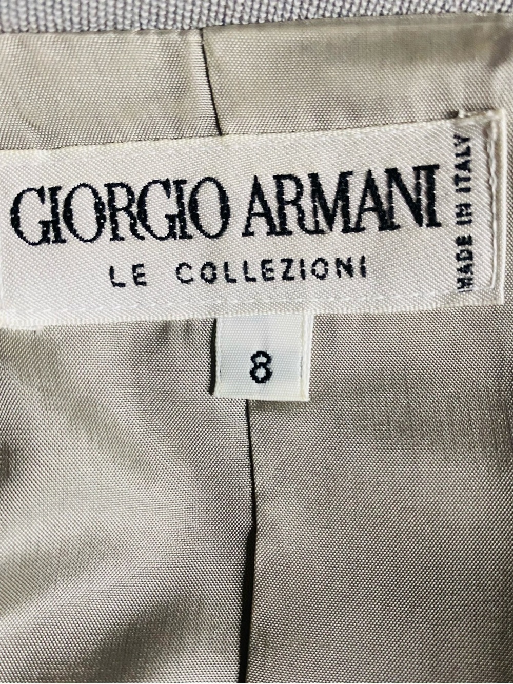 Giorgio Armani Le Collezioni Vintage Wool Blazer Jacket Gray
Sz8 Mint Condition - Picture 9 of 10